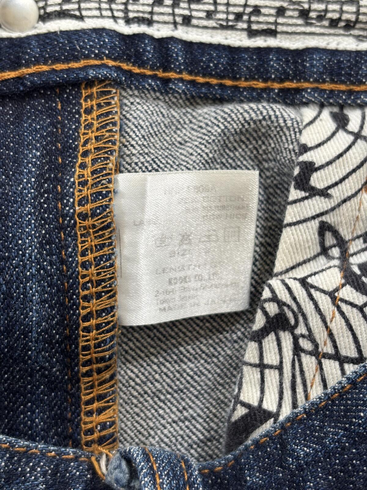 Number Nine Raw Crying Heart Denim