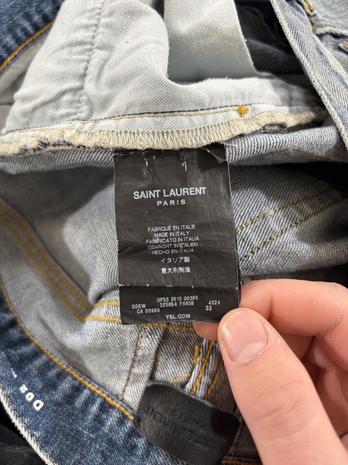 Saint Laurent Paris Light Wash D02 Jeans