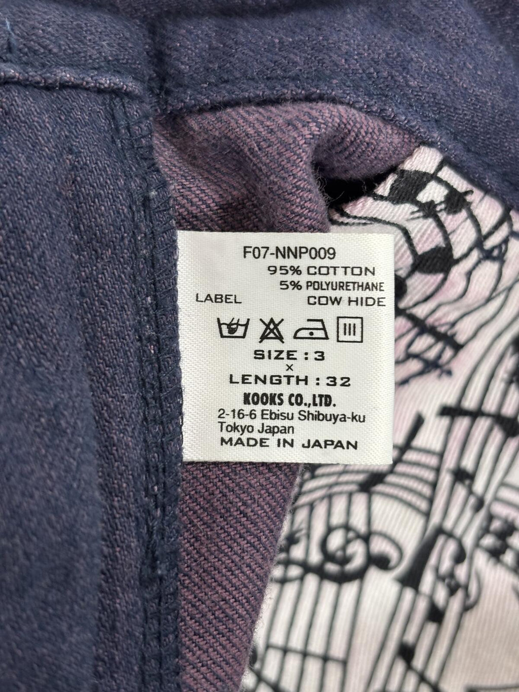 Number Nine Aw05 Purple Ortega Denim