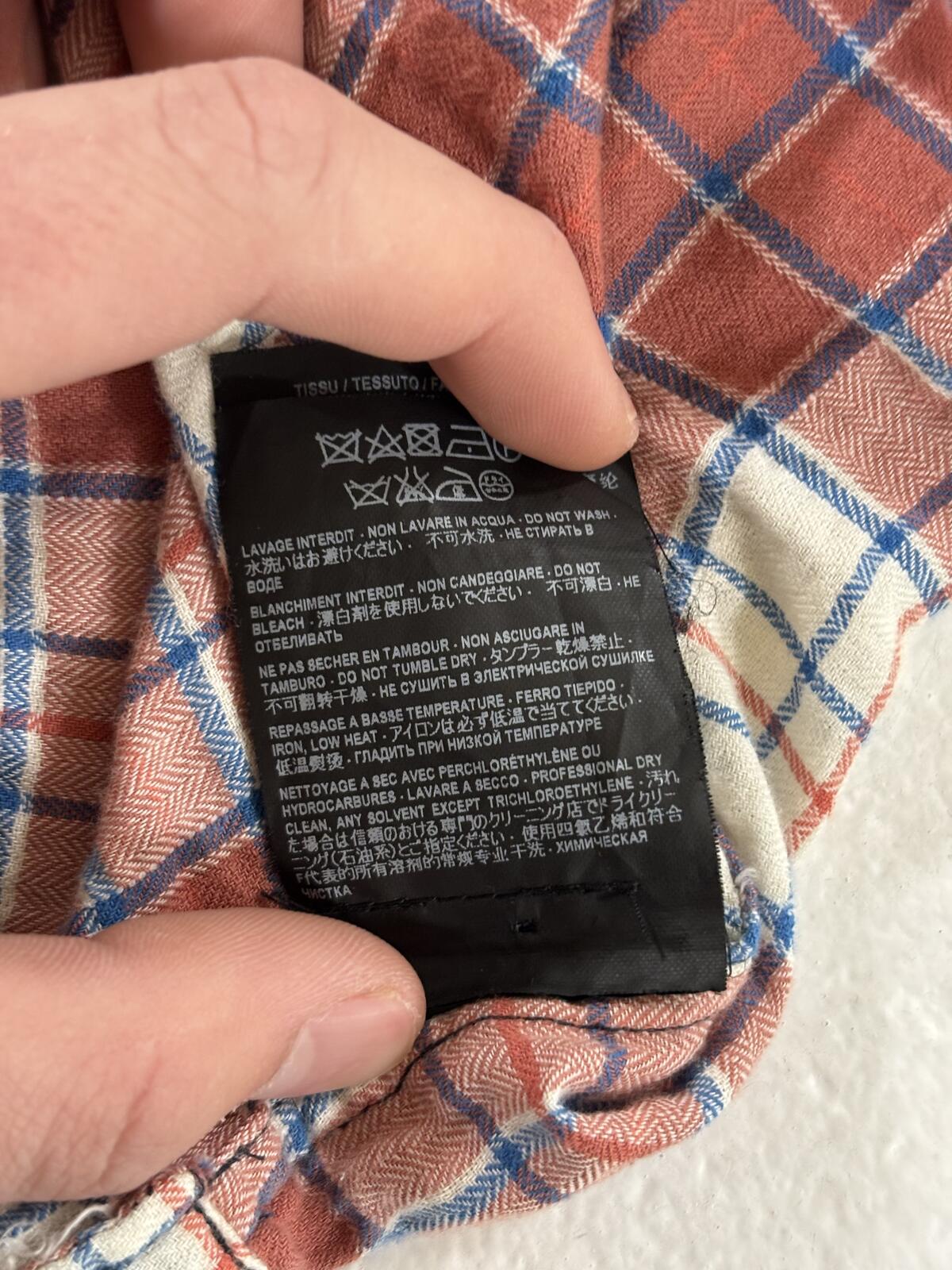 Saint Laurent Paris ss16 Surf Sound Flannel