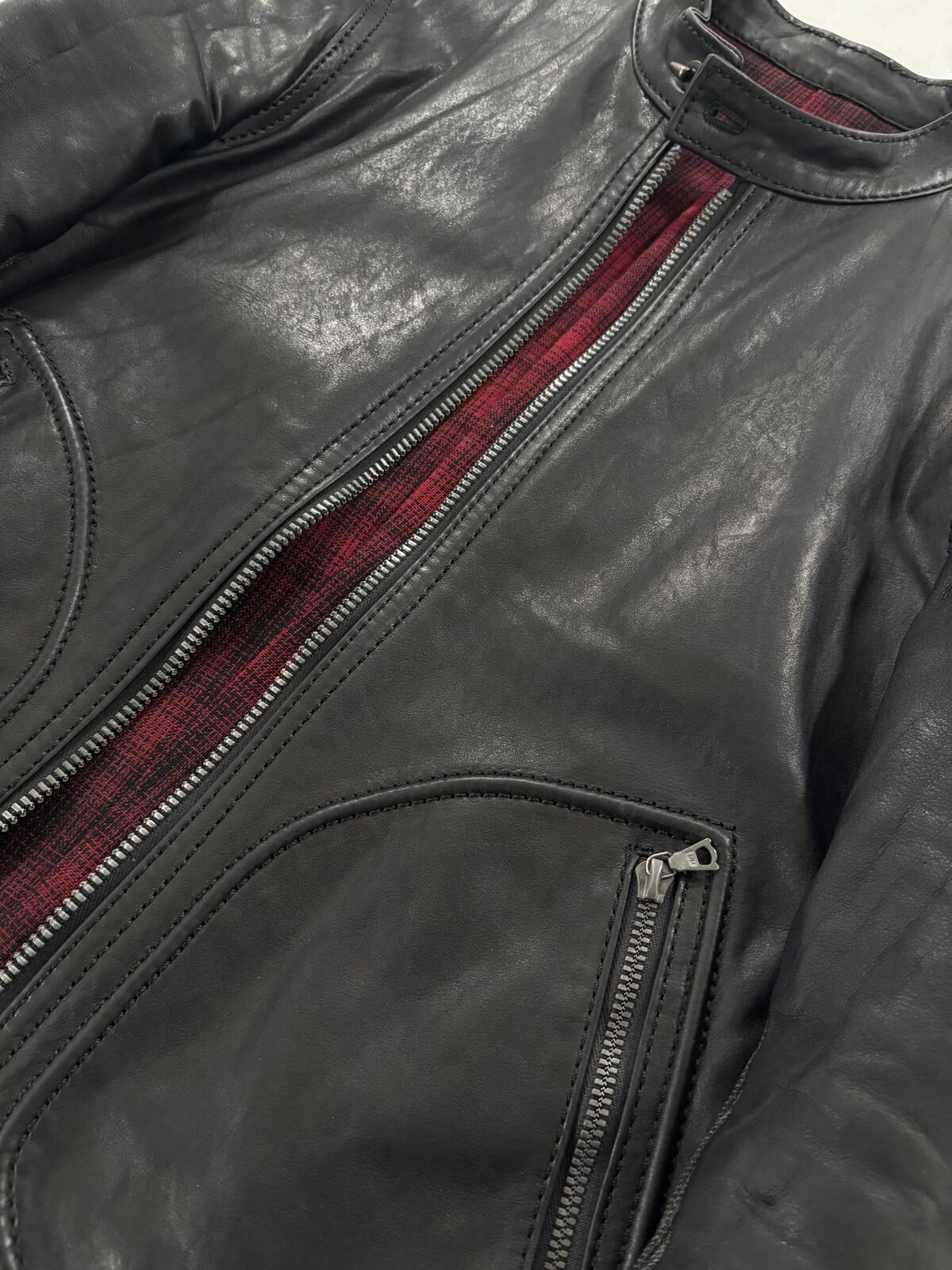 Isamu Katayama Flannel Linned Leather Jacket