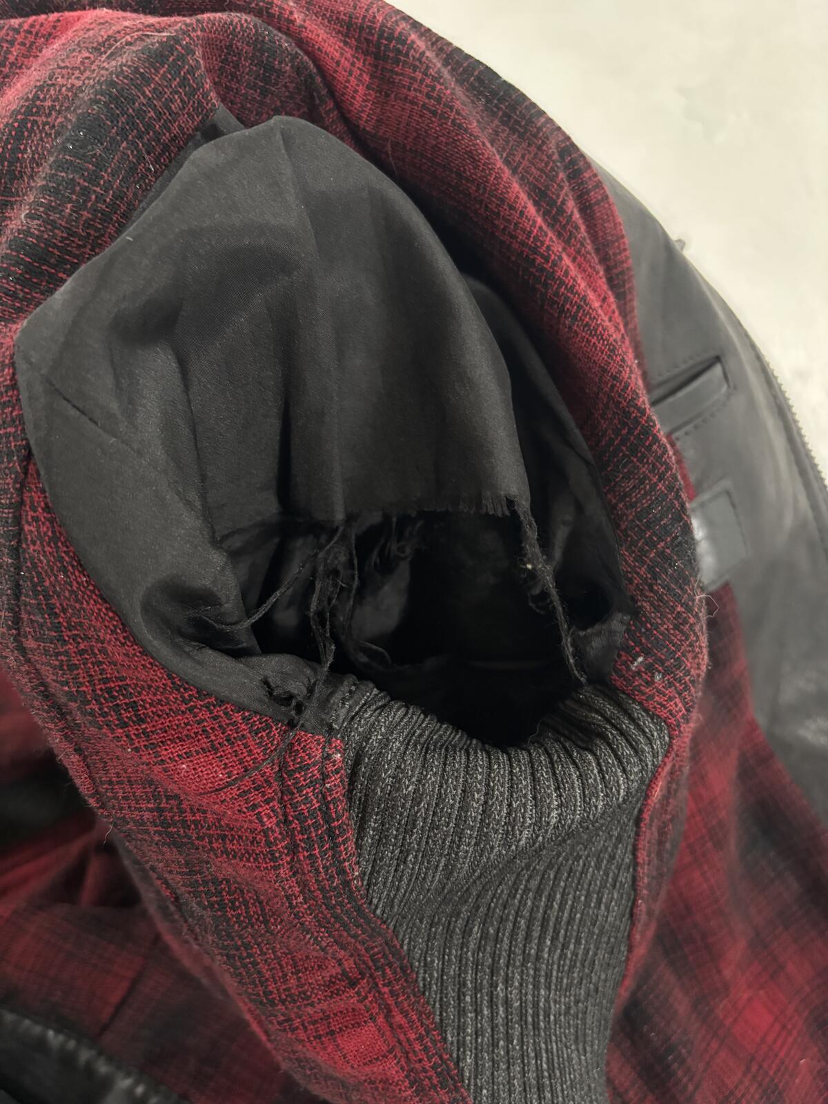 Isamu Katayama Flannel Linned Leather Jacket