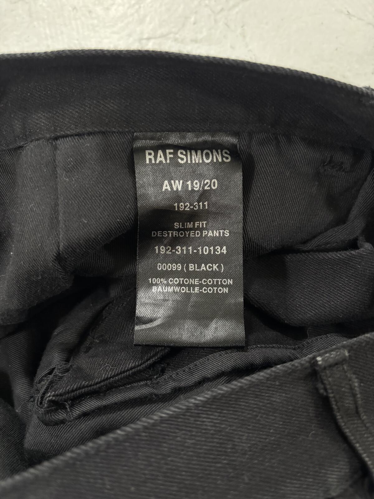 Raf Simons AW19 Destroyed Zombie Denim
