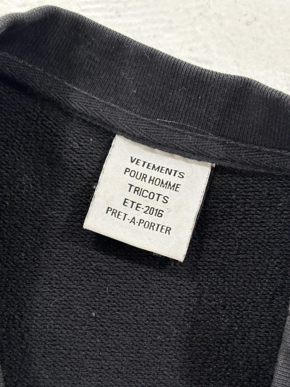 Vetements 2016 Champion Crewneck