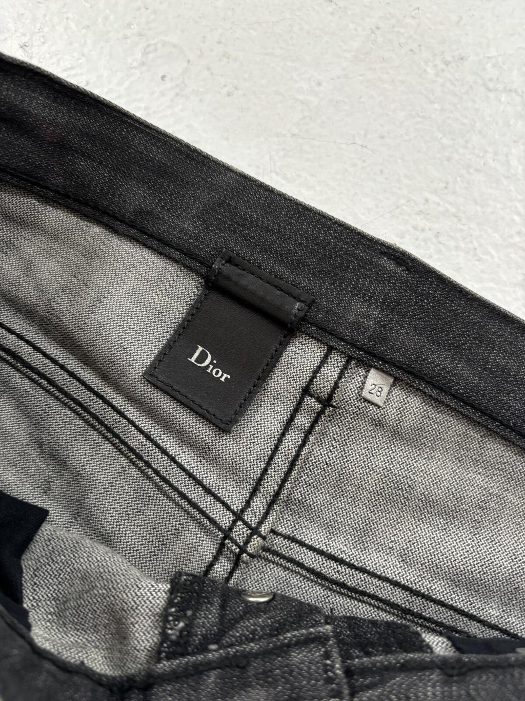 Dior Homme SS06 Washed Grey Denim