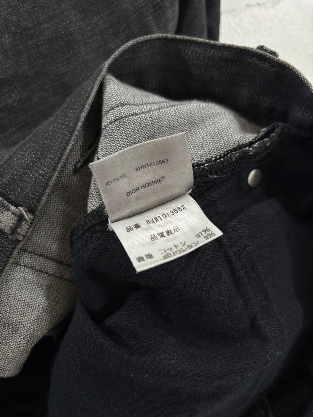 Dior Homme SS06 Washed Grey Denim