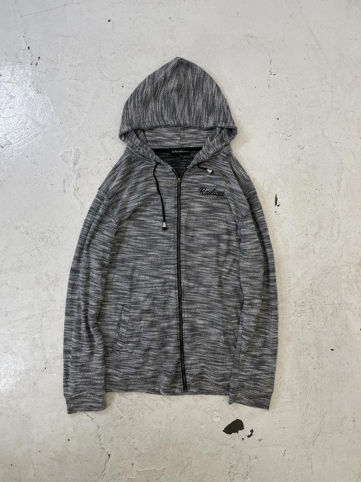 In the attic grey zip up hoodie