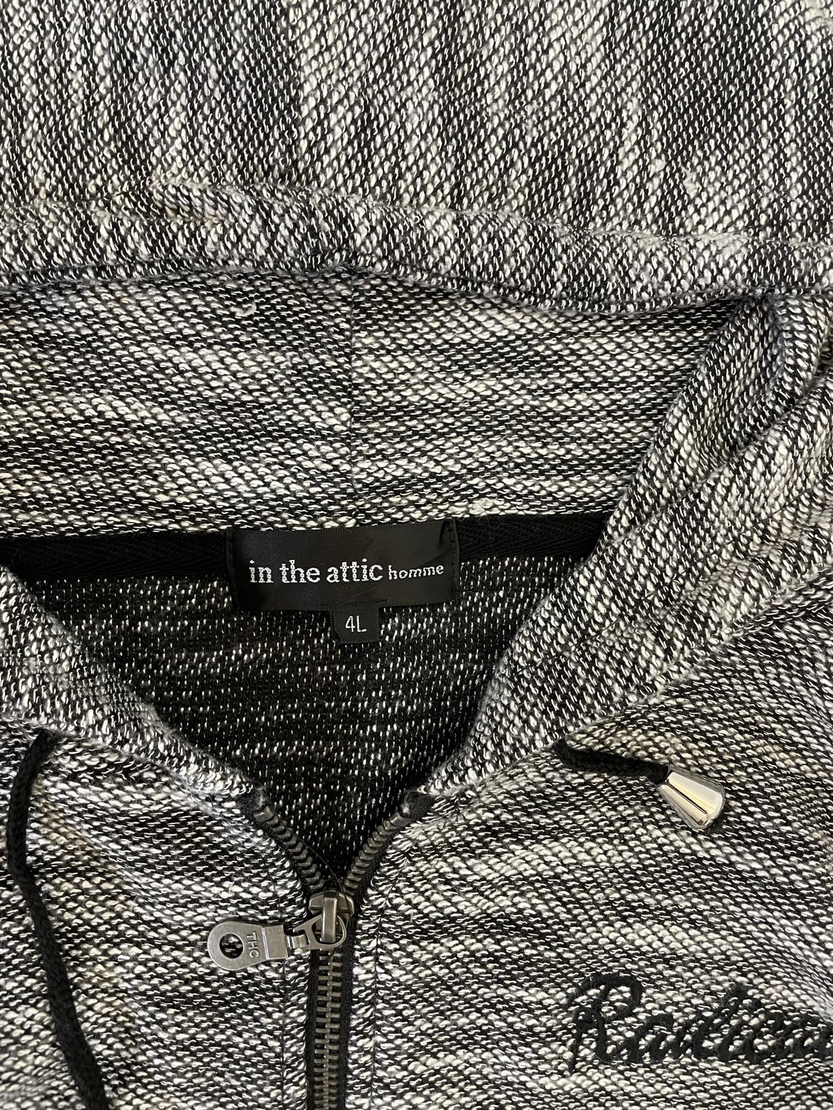 In the attic grey zip up hoodie