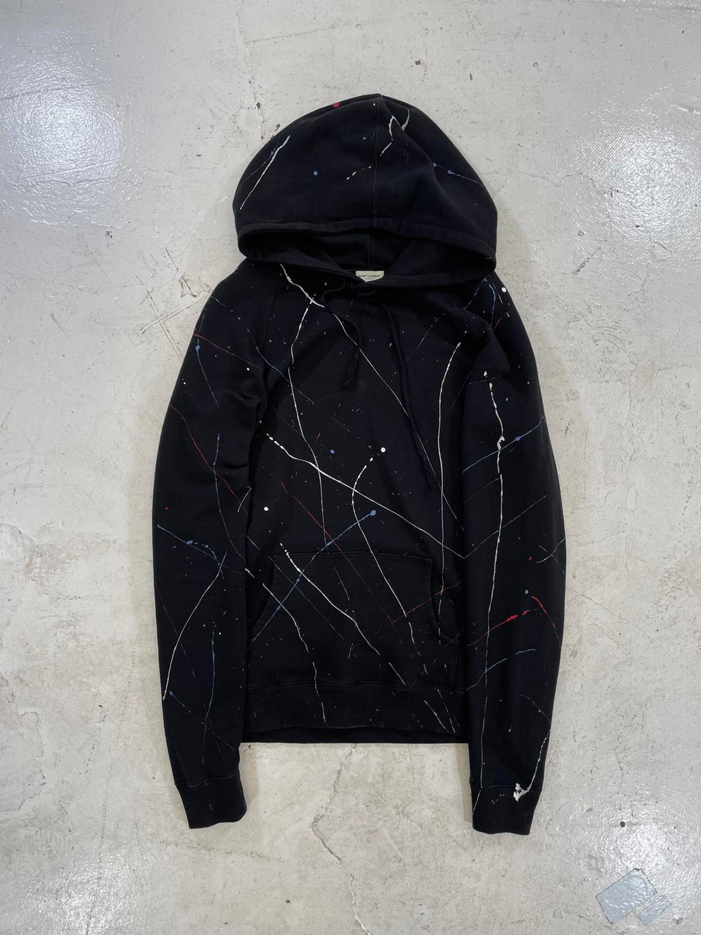 Saint Laurent Paris Paint Splatter Hoodie