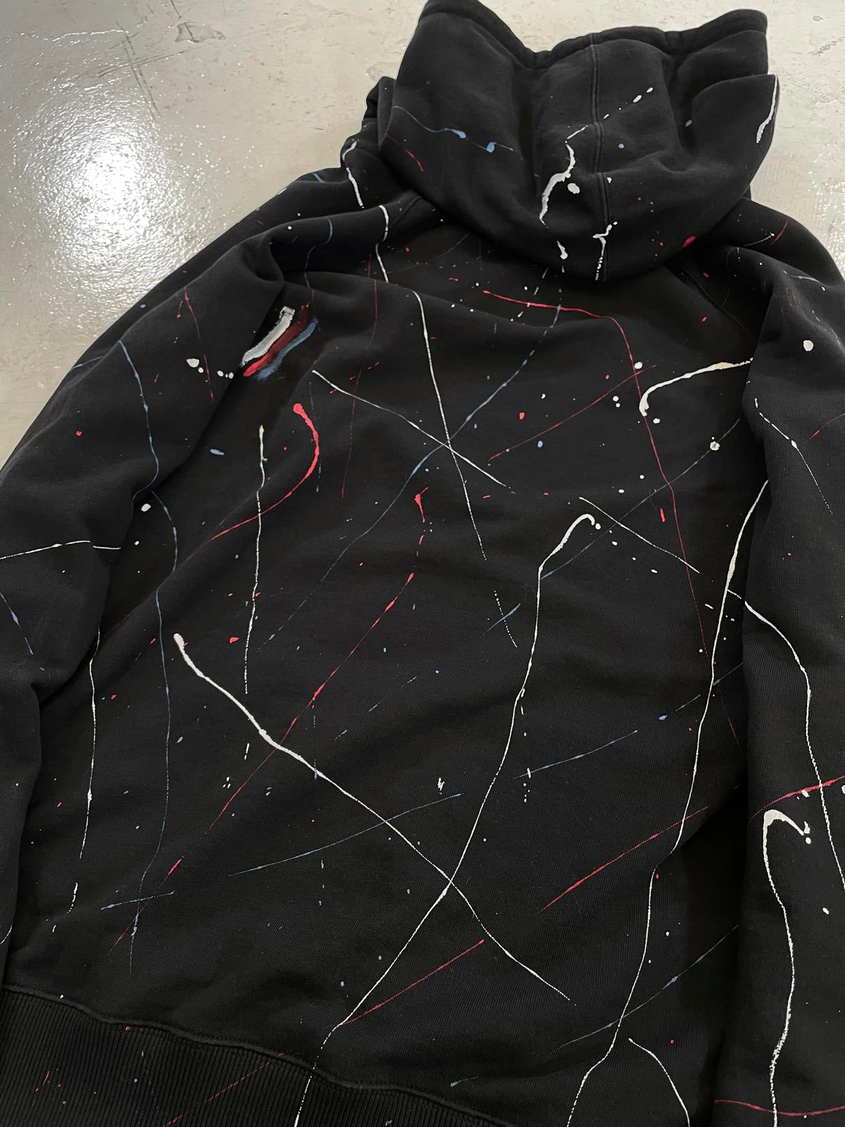 Saint Laurent Paris Paint Splatter Hoodie