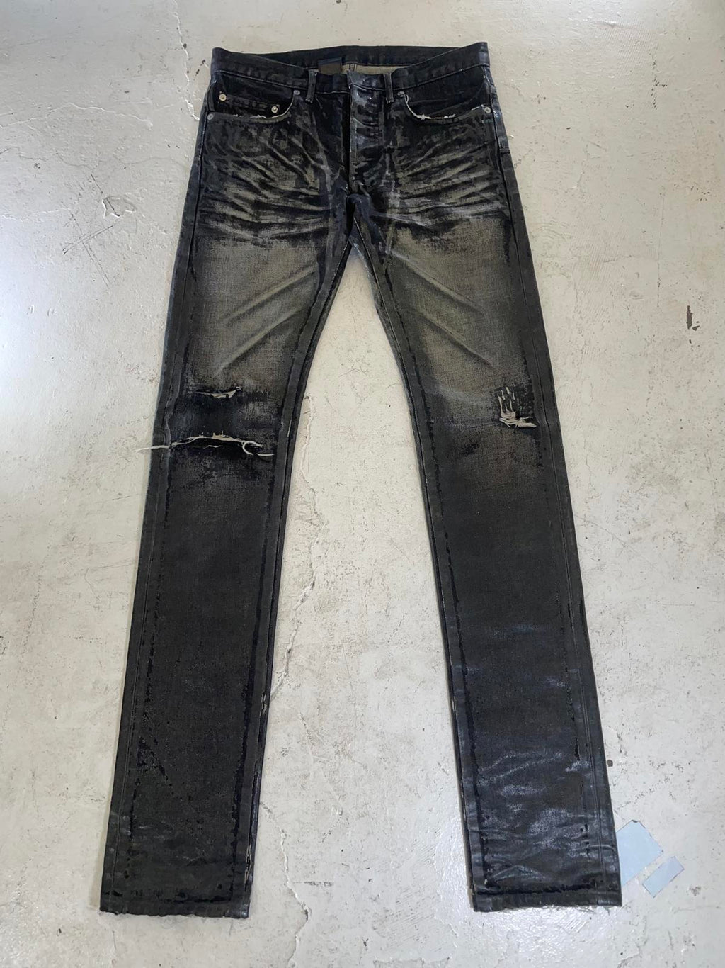 Aw03 Dior “luster” waxed denim