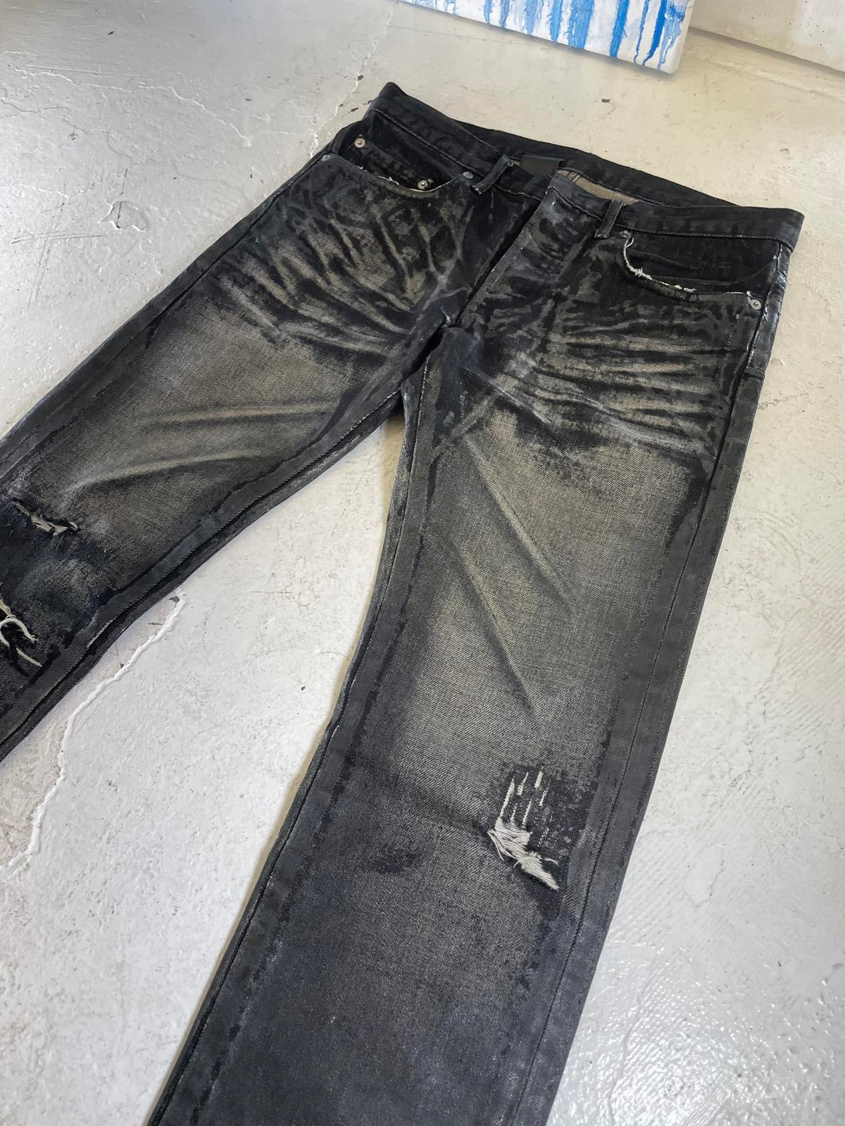 Aw03 Dior “luster” waxed denim