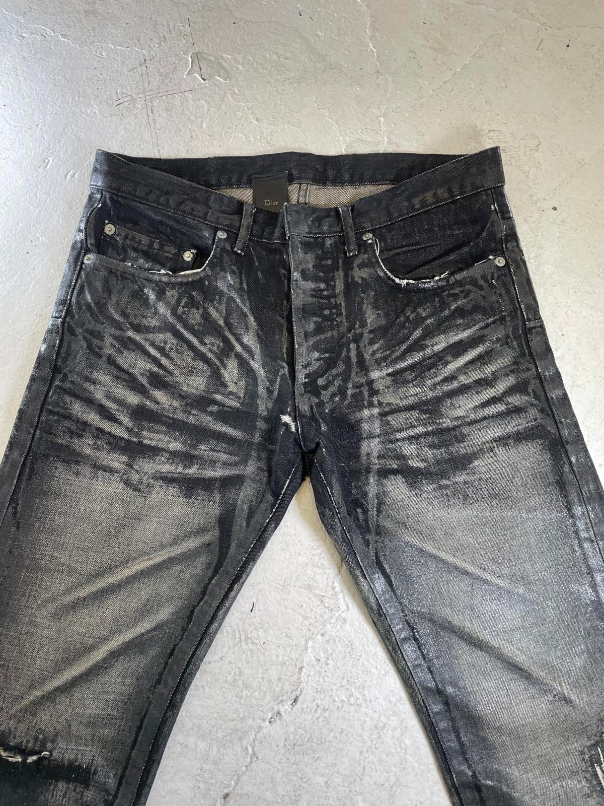 Aw03 Dior “luster” waxed denim