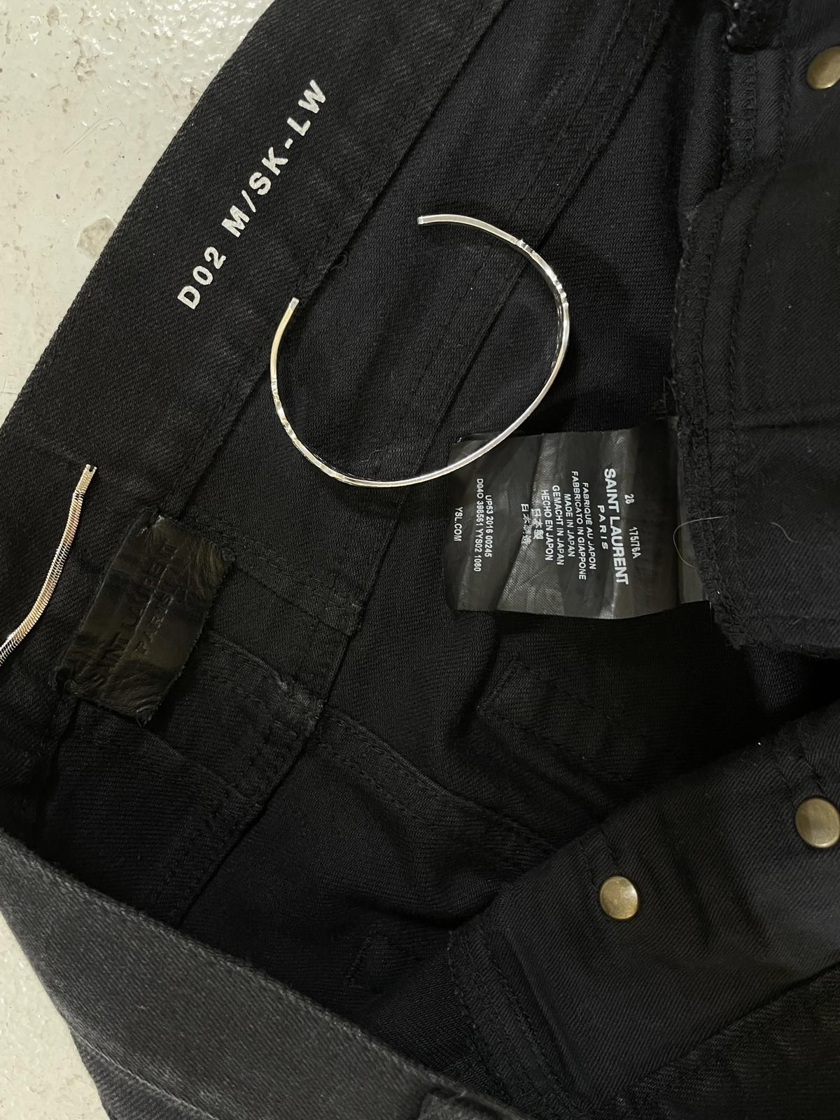 Saint Laurent Paris Knife cut denim