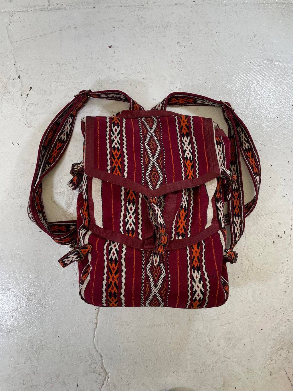 Number nine Ss09 “the lonesome heroes” Woven Backpack