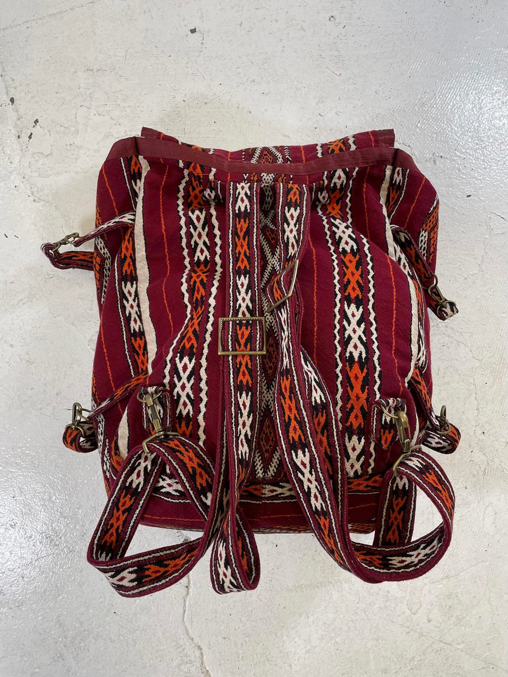 Number nine Ss09 “the lonesome heroes” Woven Backpack