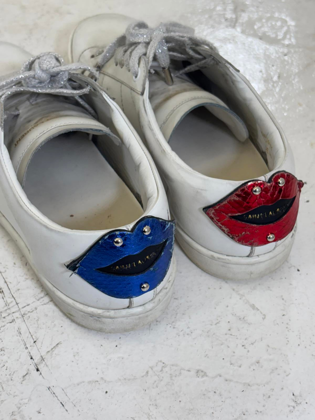Saint Laurent Paris Lip Sneakers