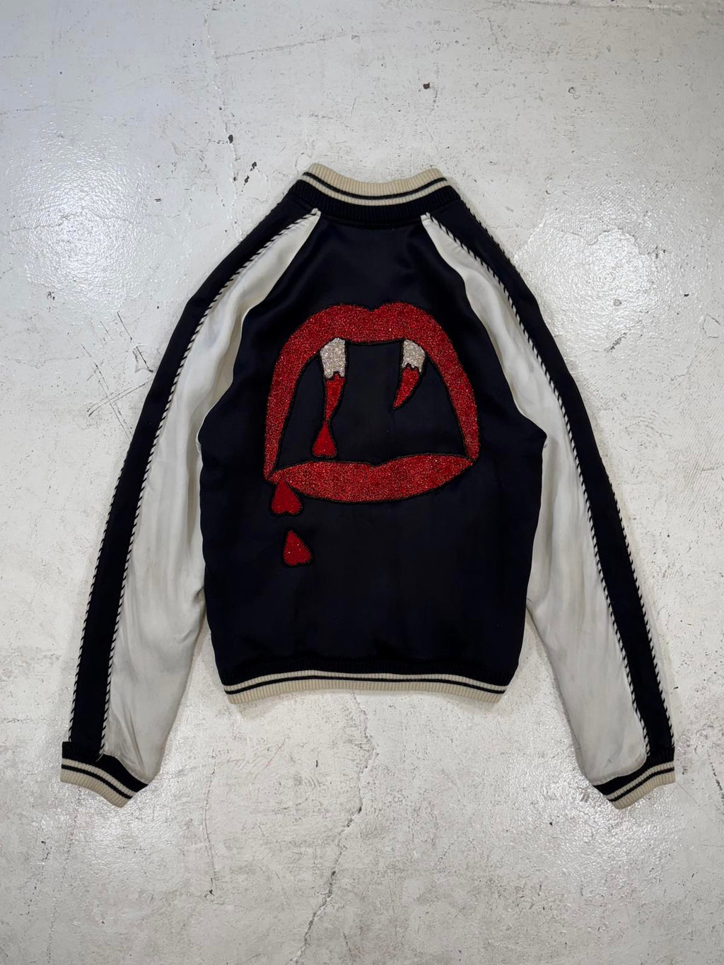 Saint Laurent Paris Blood Luster Silk Jacket