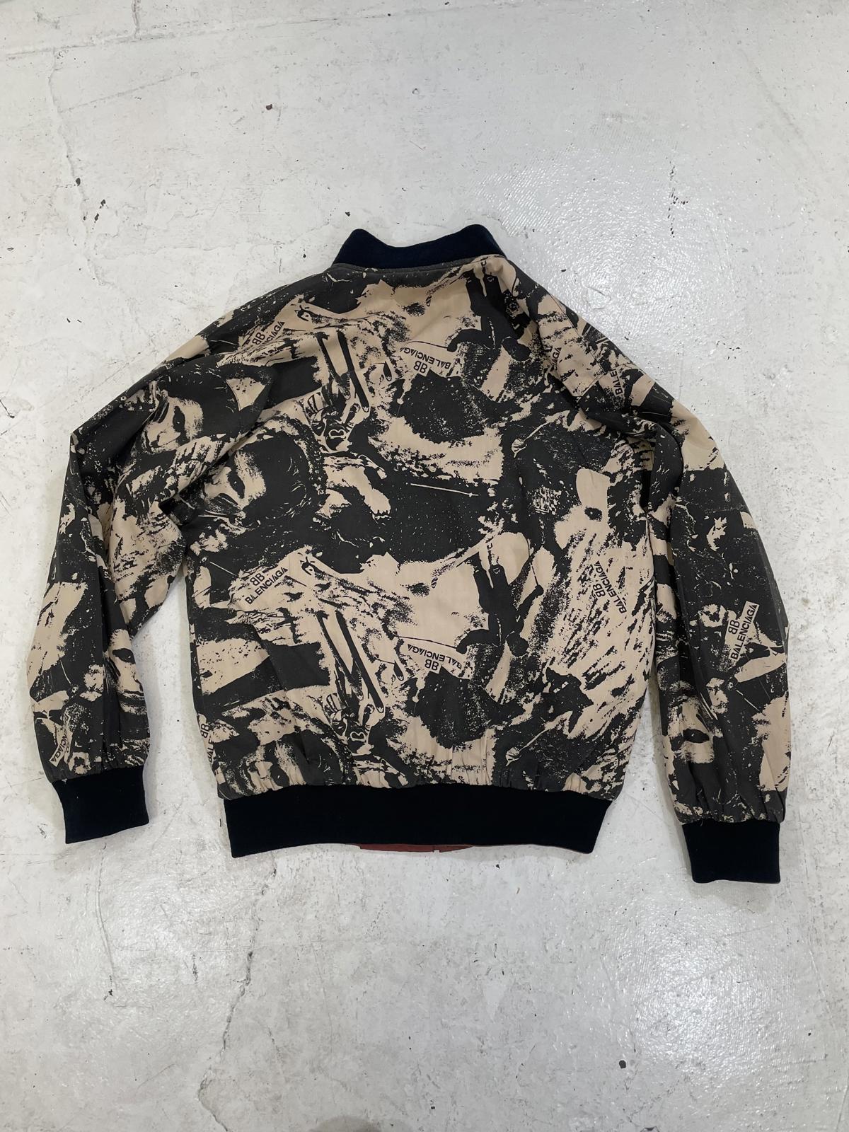 Balenciaga 1993 "Warn-Torn" Camo face print bomber