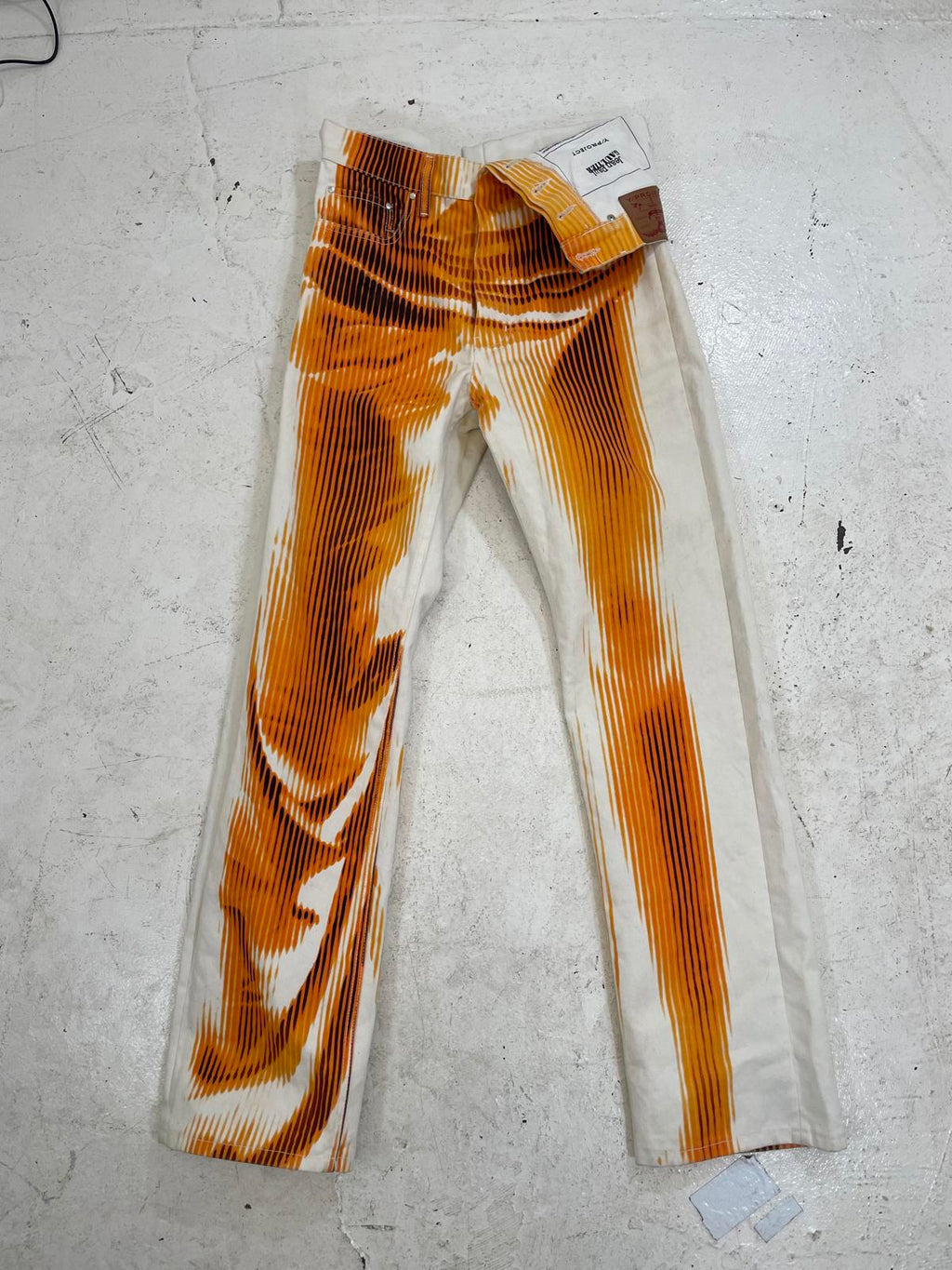 Jean Paul Gautier Leg print Y Project jeans