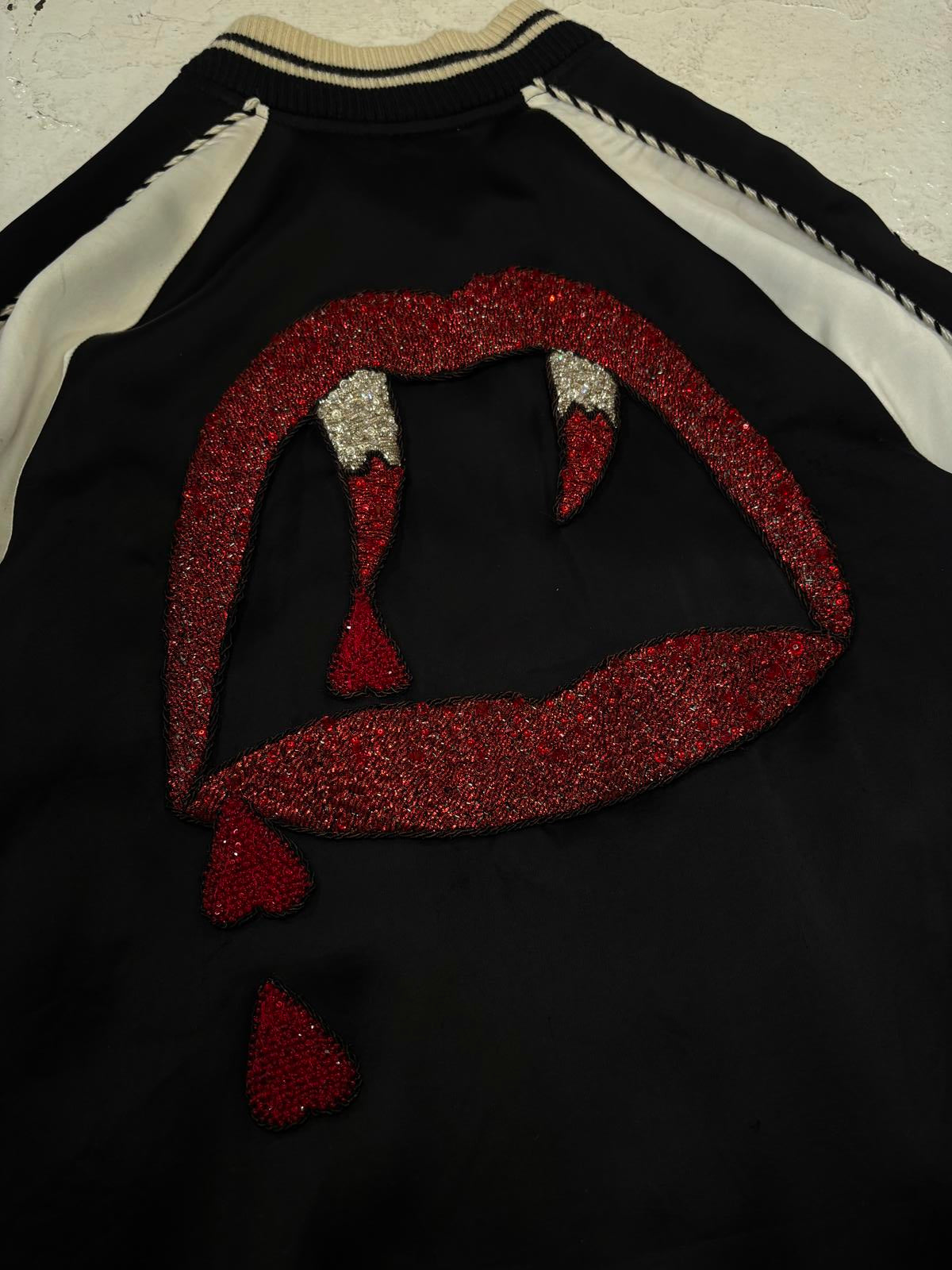 Saint Laurent Paris Blood Luster Silk Jacket