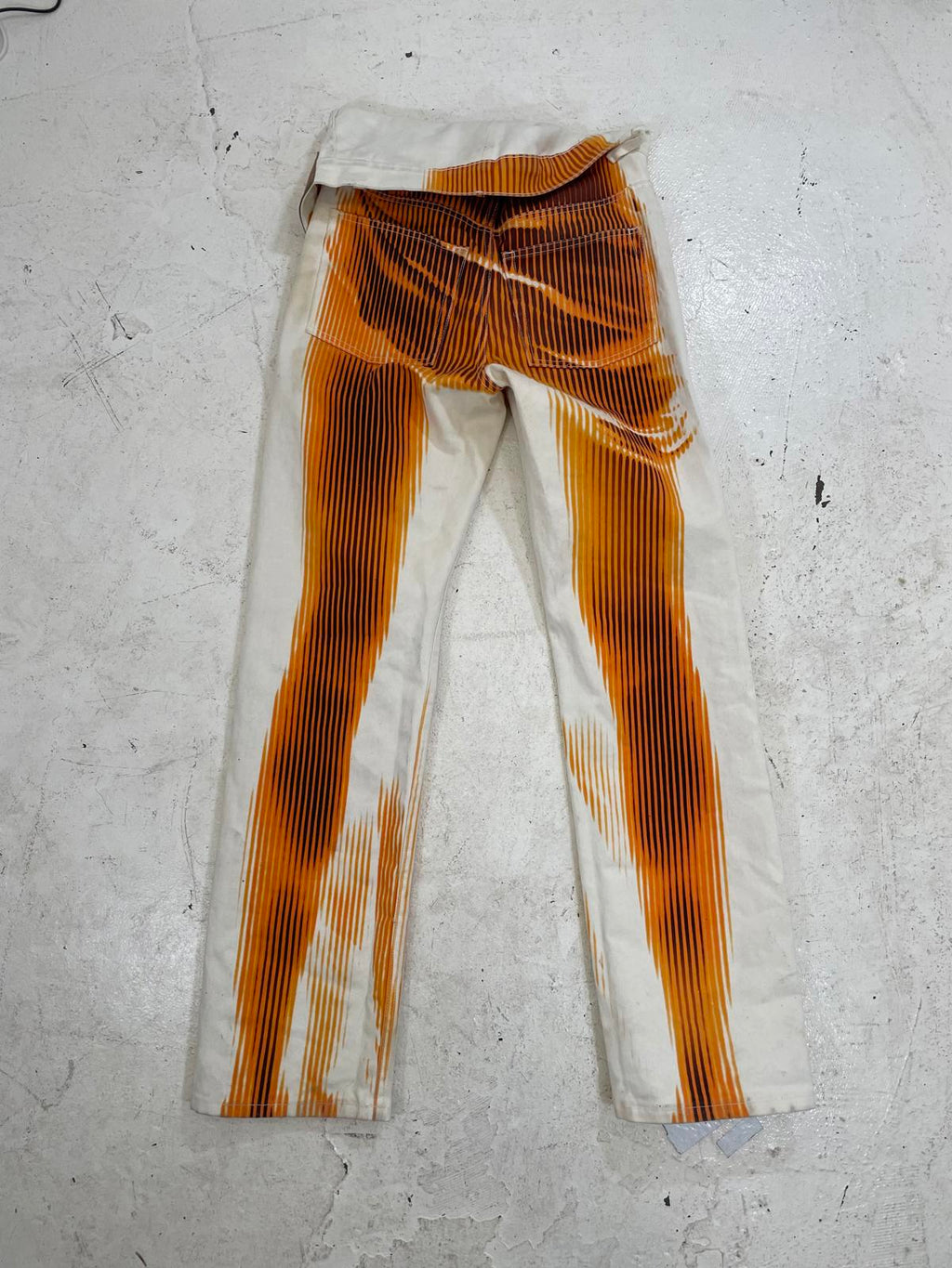 Jean Paul Gautier Leg print Y Project jeans