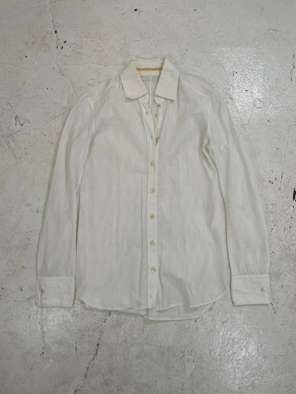 Carol Christian Poell Stripped See-though Button up