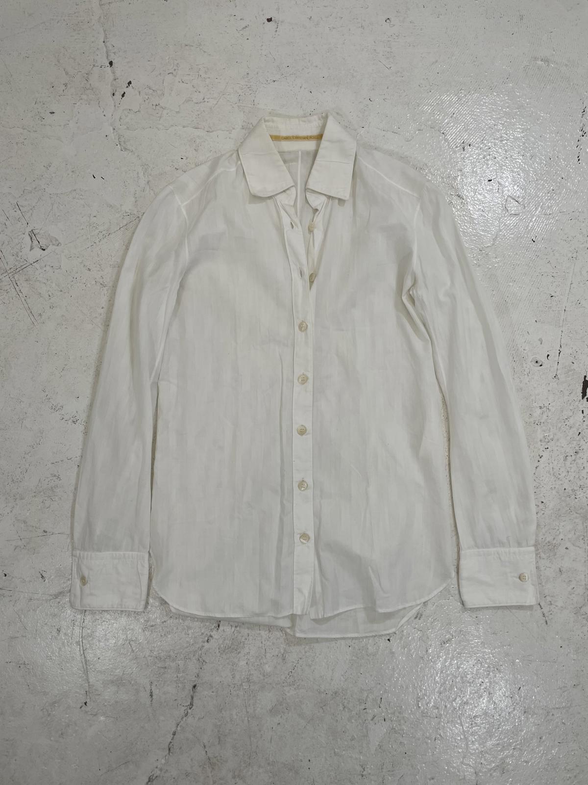 Carol Christian Poell Stripped See-though Button up