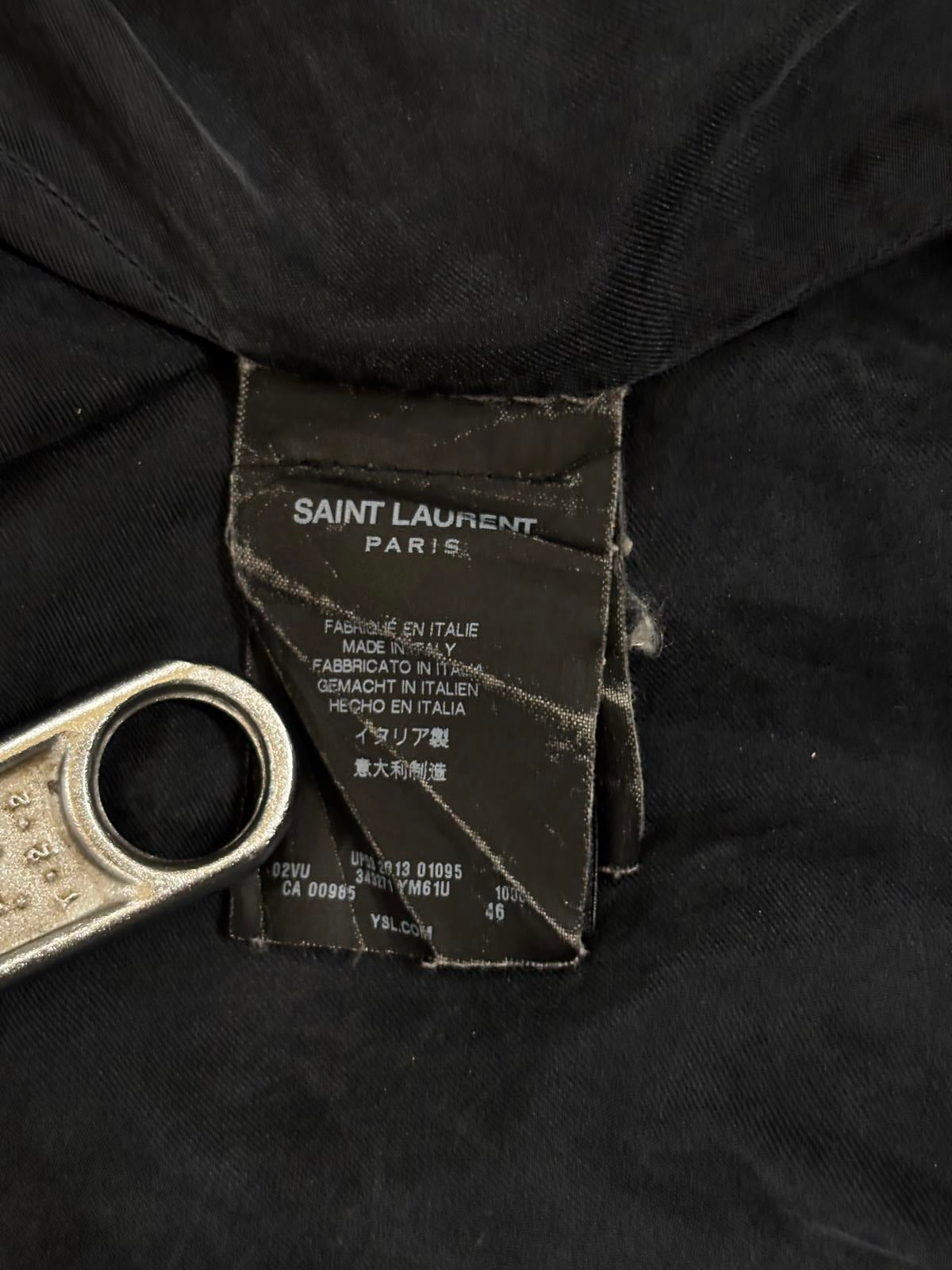 Saint Laurent Paris Blood Luster Silk Jacket