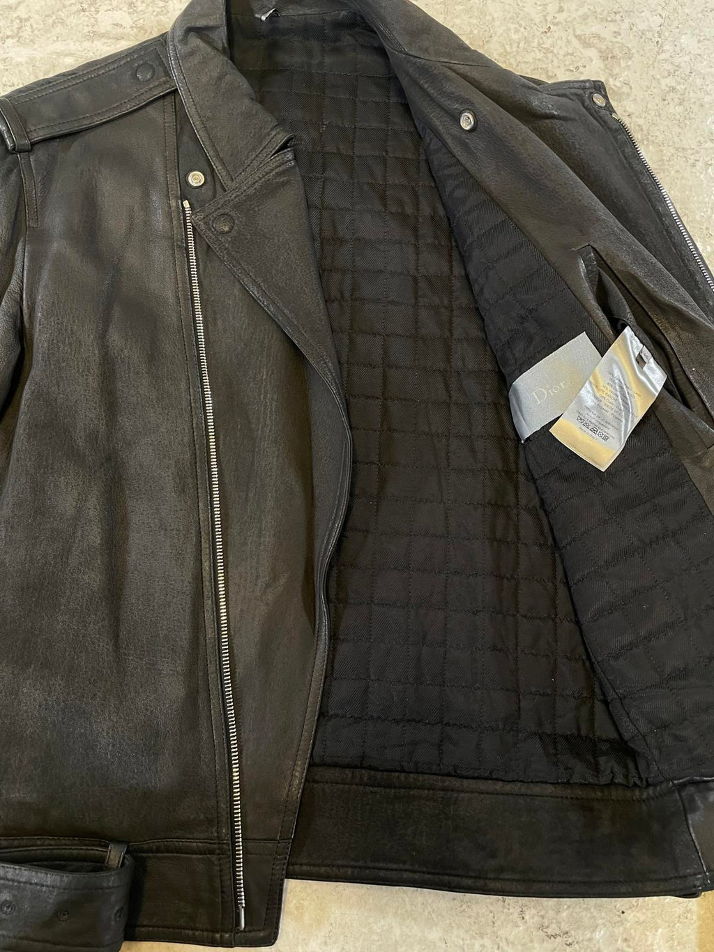 Aw2012 Dior homme lambskin perfecto biker jacket