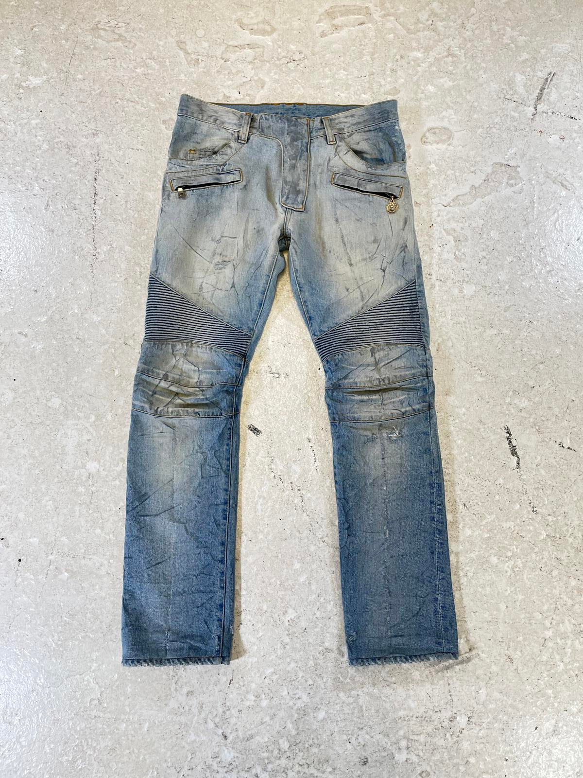 Balmain Eagle Coin Denim