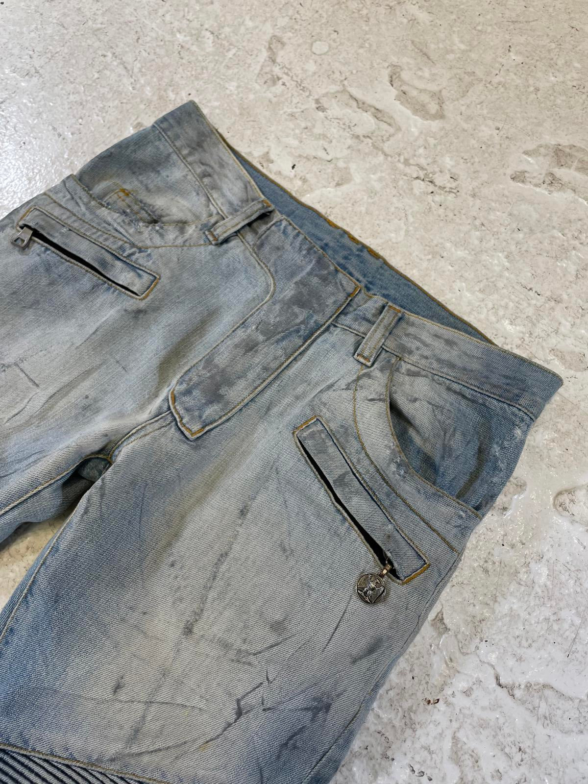 Balmain Eagle Coin Denim