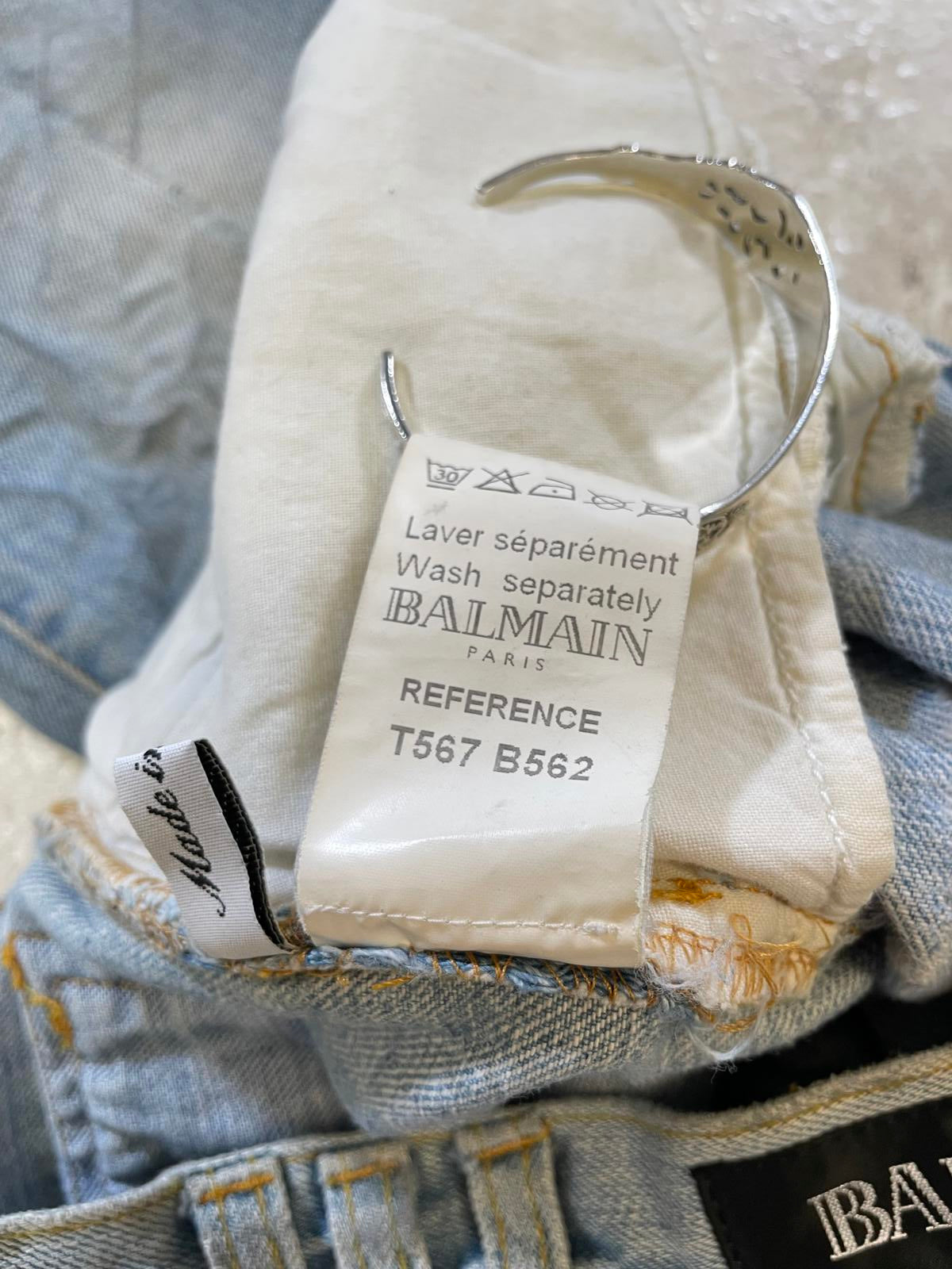 Balmain Eagle Coin Denim