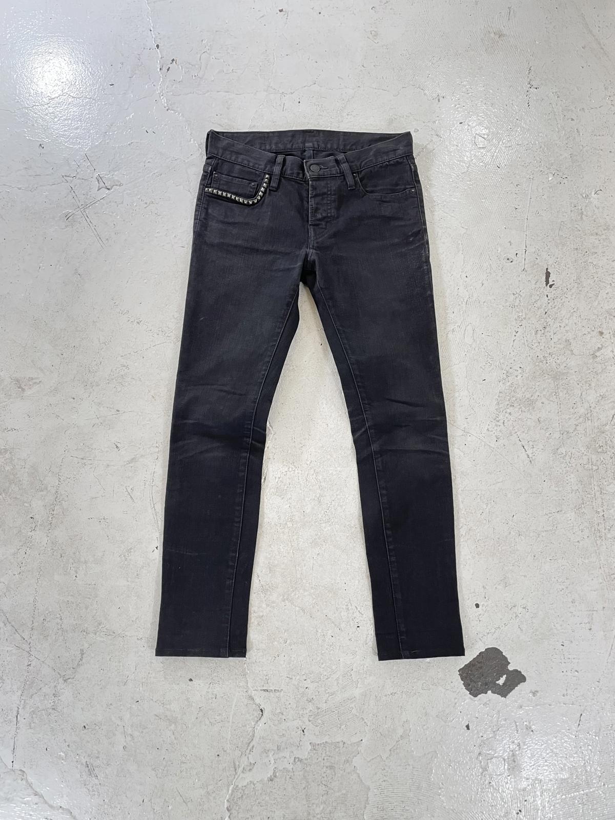 Hysteric Glamour Studded Waxed Denim