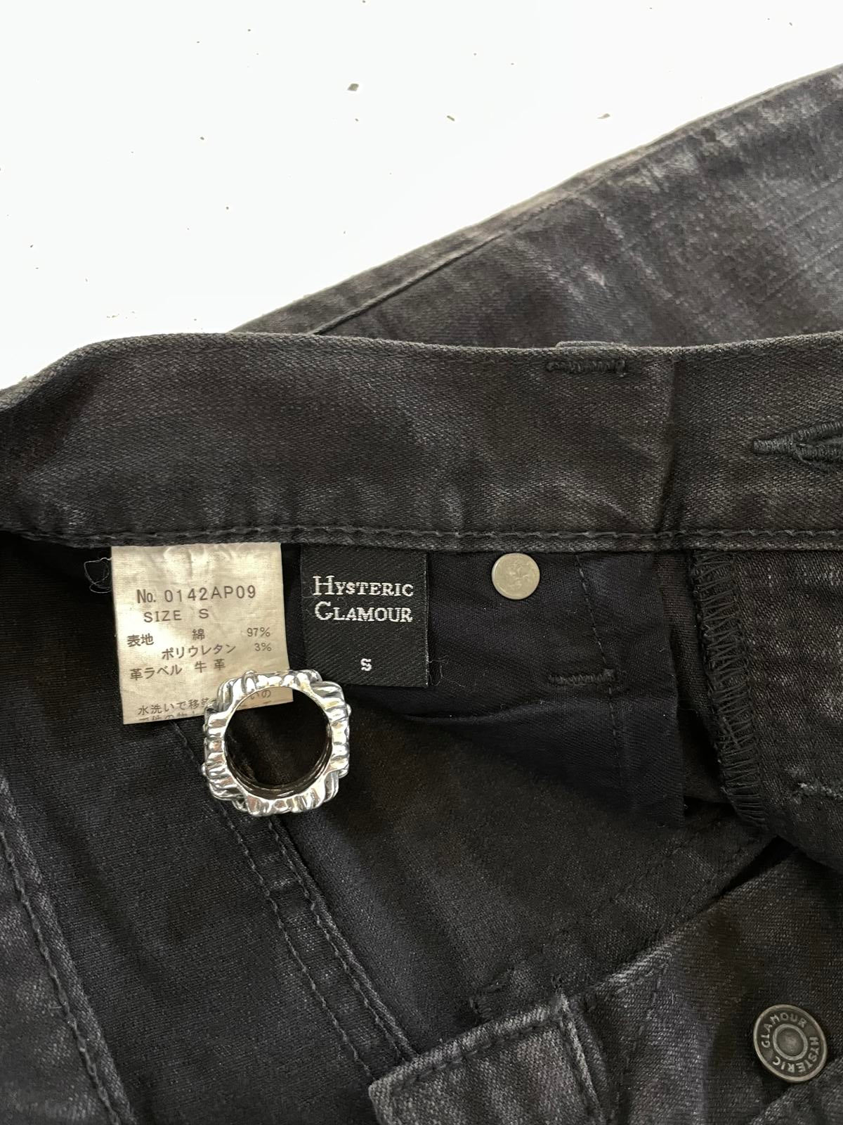 Hysteric Glamour Studded Waxed Denim