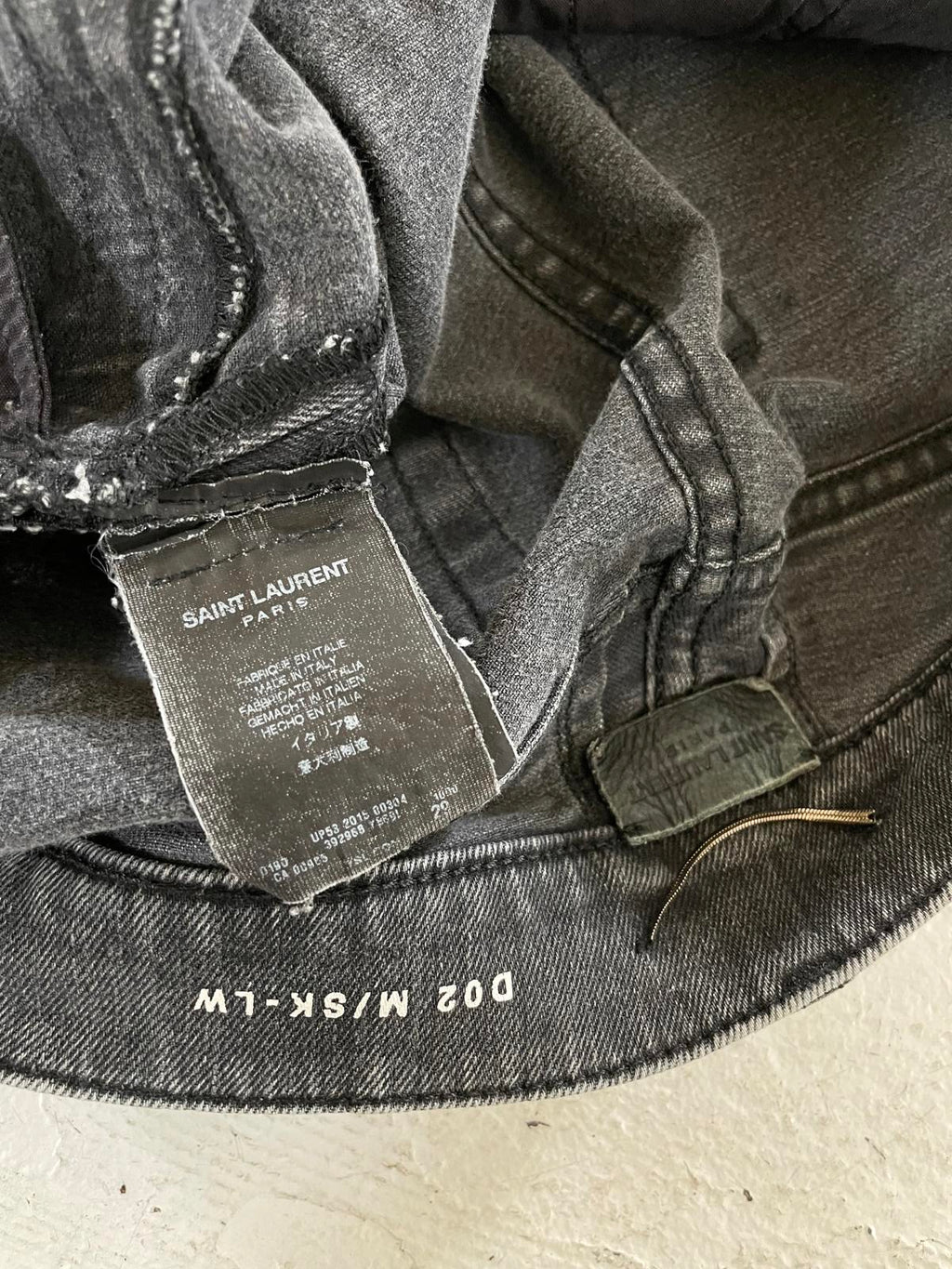 Saint Laurent Paris Zipper Denim