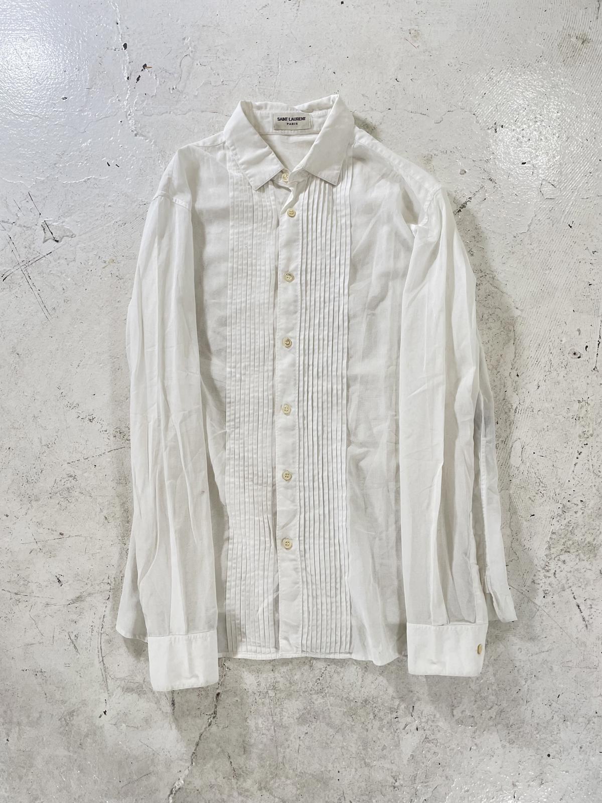 Saint Laurent Pleated Button Up Shirt