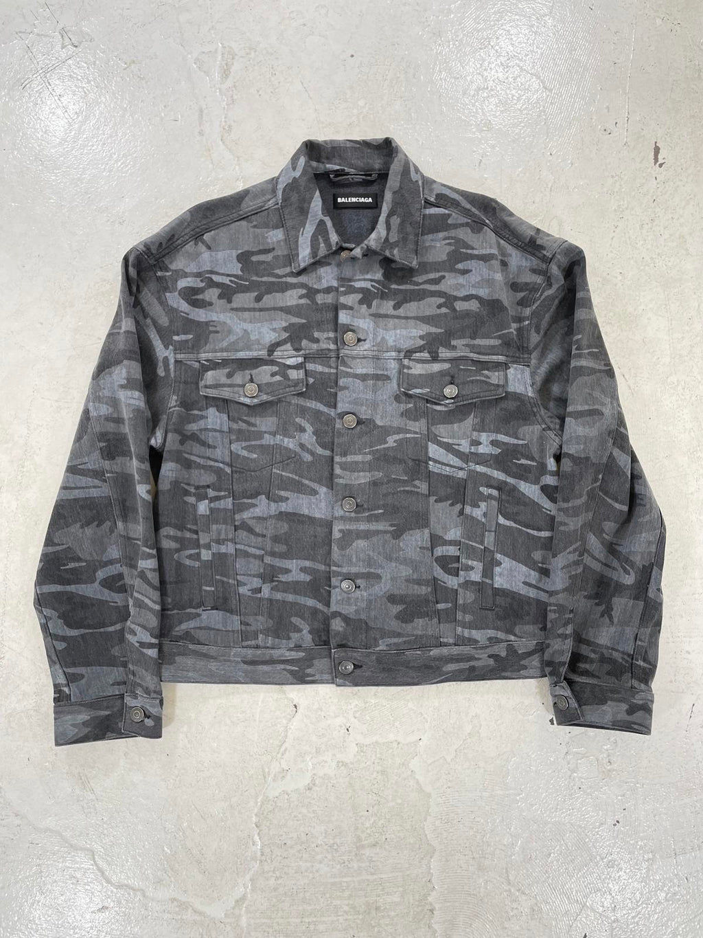 Balenciaga camo denim jacket