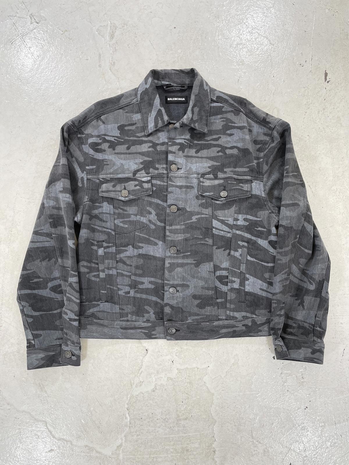Balenciaga camo denim jacket