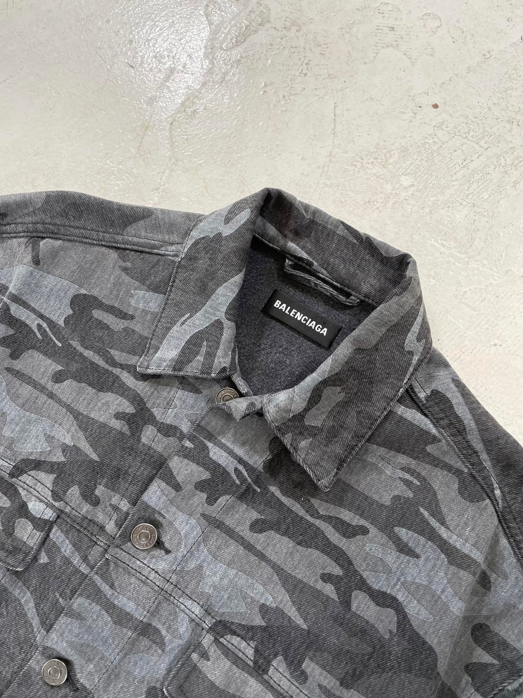 Balenciaga camo denim jacket