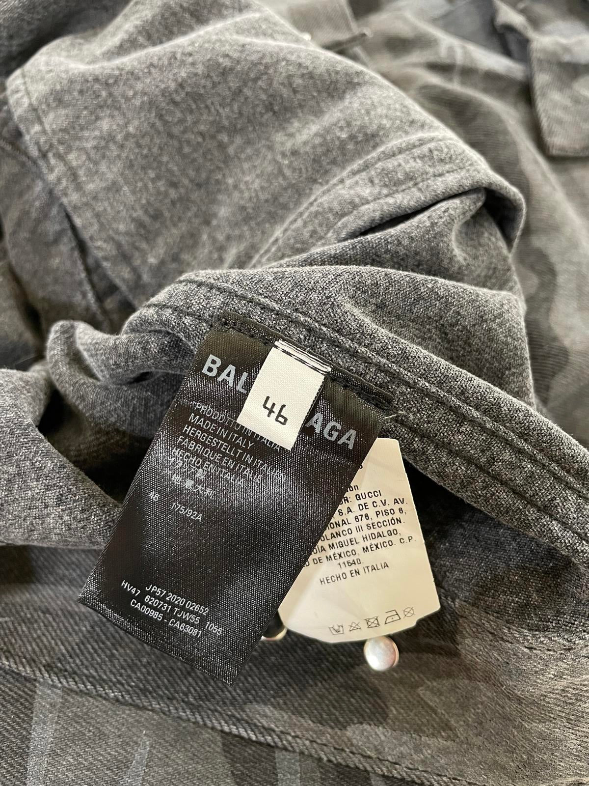 Balenciaga camo denim jacket