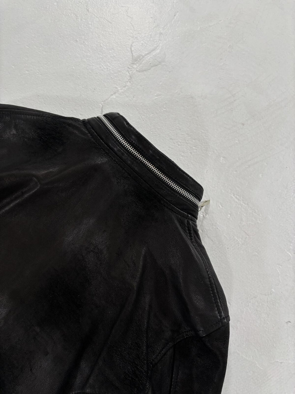14th Addiction Leather Cross-Zip
