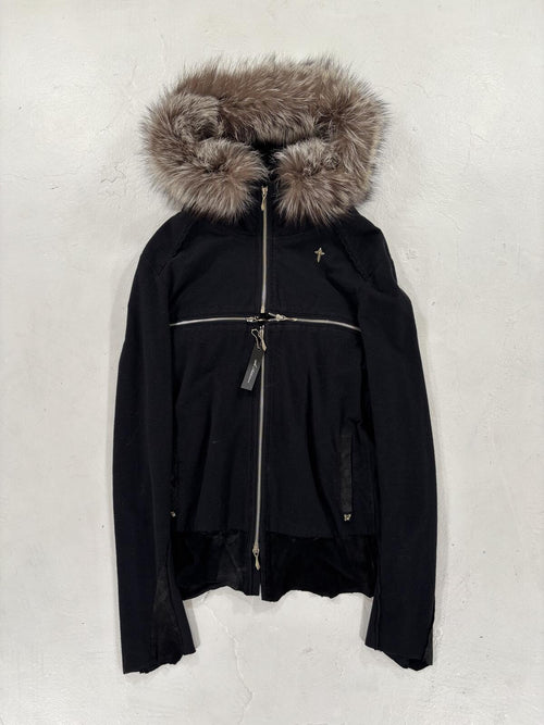 14th Addiction Black Fur Terry Hoodie