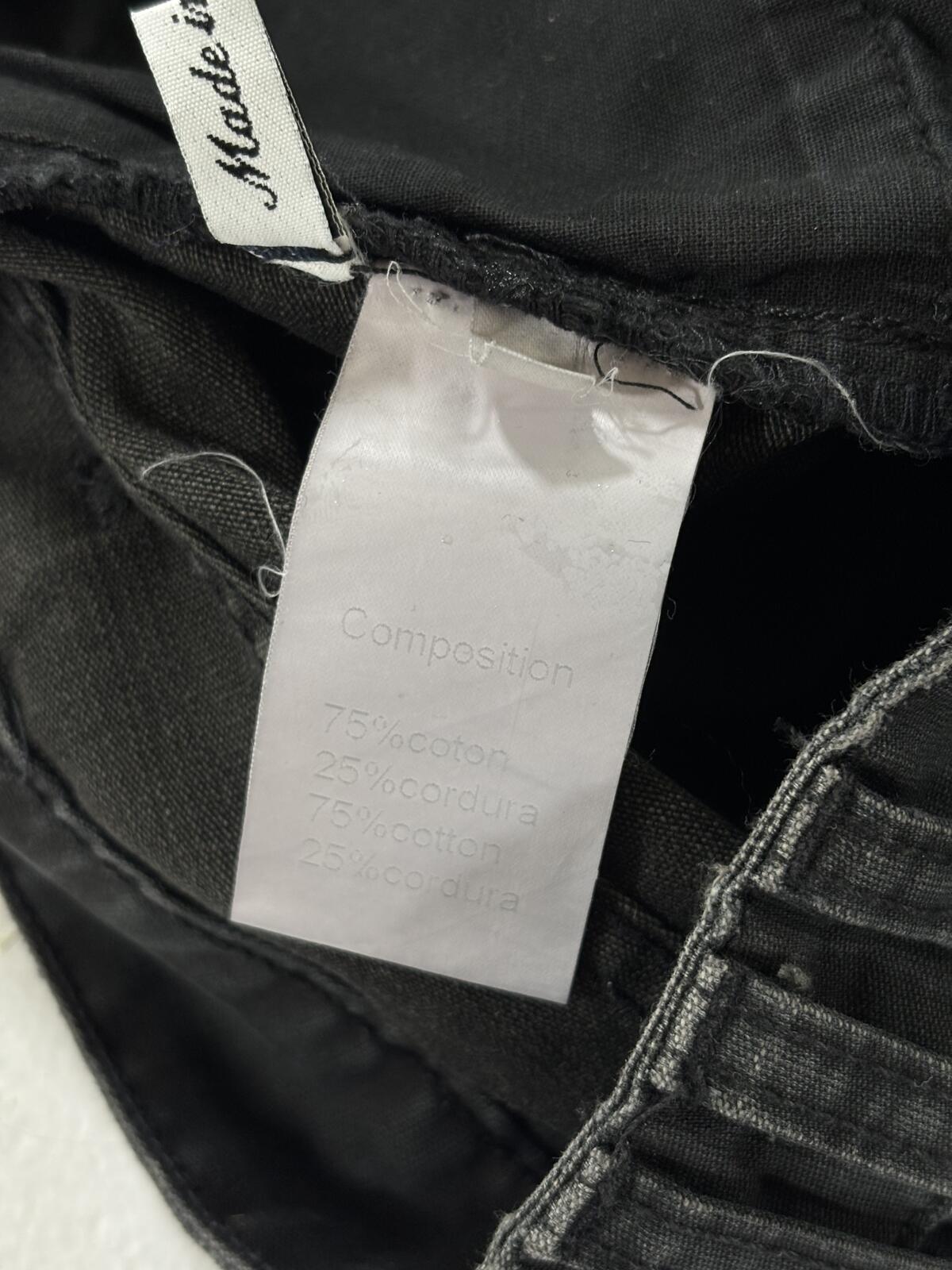 Balmain Eagle Coin Biker Cargo Pants