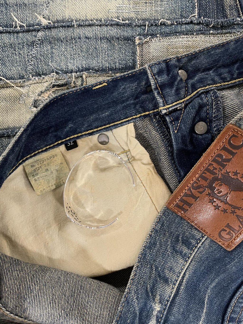 Hysteric glamour scab denim