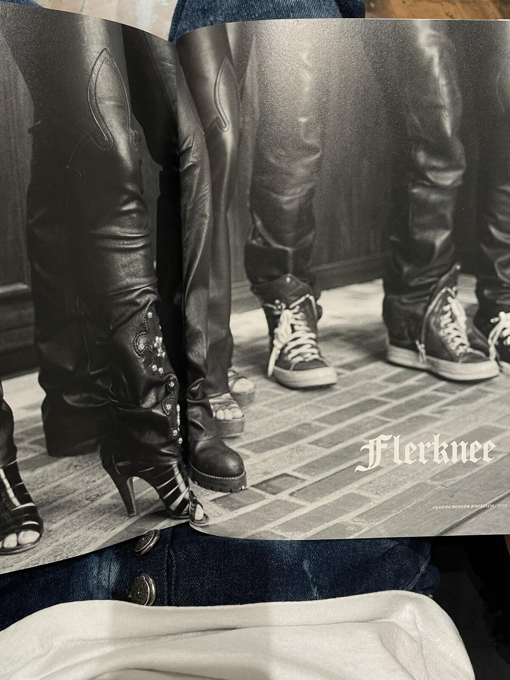 Chrome Hearts Fluer Knee denim