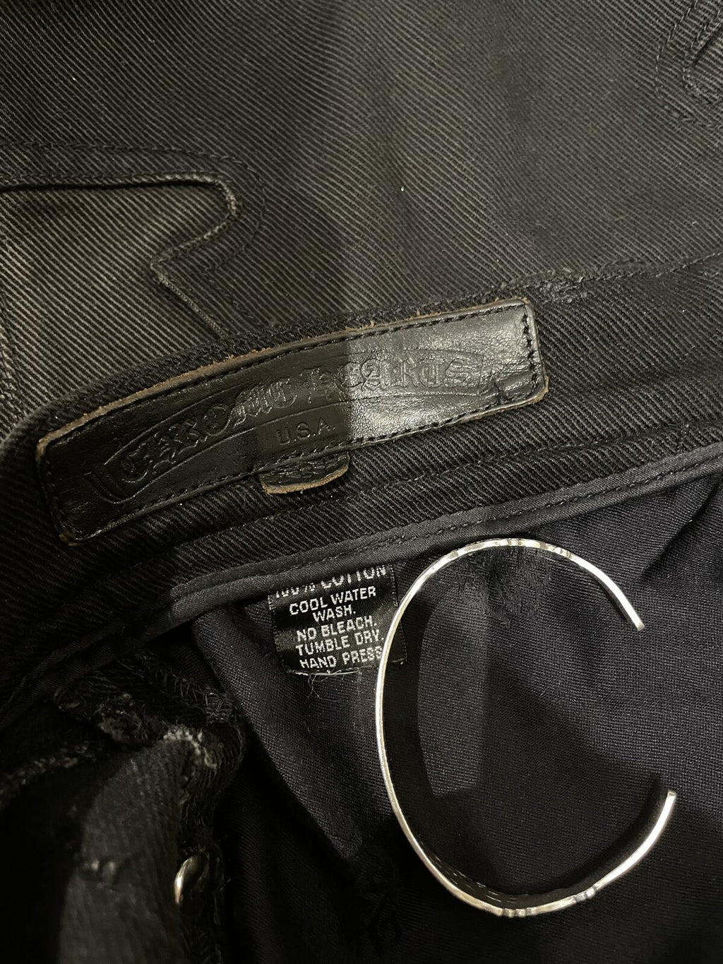 Chrome Hearts Fluer Knee denim