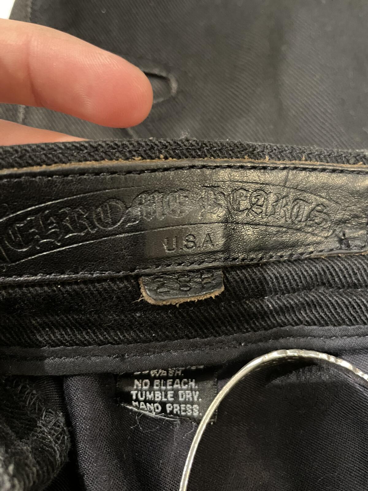 Chrome Hearts Fluer Knee denim