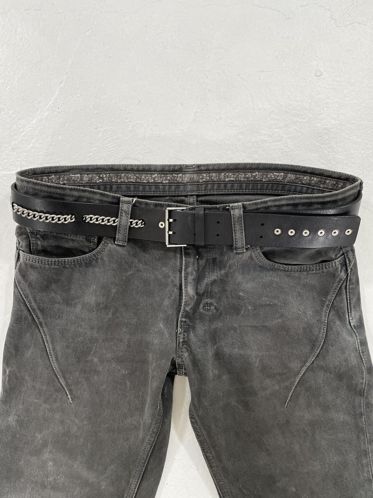 Dior Homme SS04 Strip Chain Belt