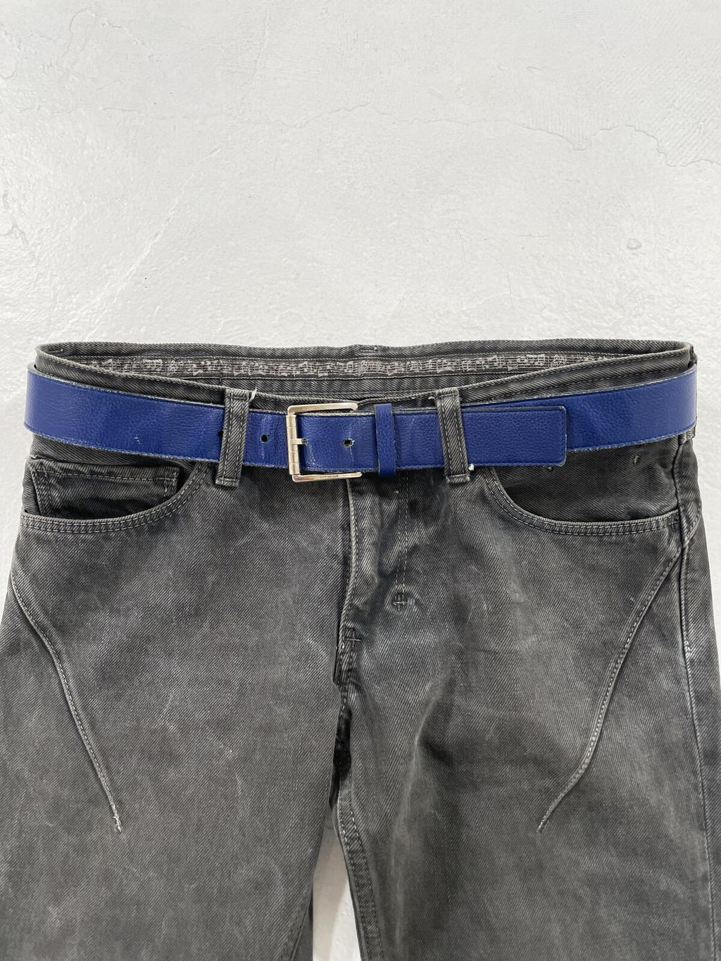 Dior Homme Blue Leather Belt